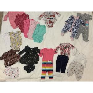 20‎ Piece Baby Girl 3 Months Clothing Bundle Multicolor Carter's Girls Set
